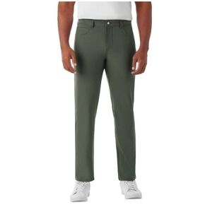 Member's Mark Men's Travel 5 Pocket Pant. Color: Green Midnight. Size 34x34. New